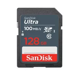 Карта памяти SD 128Gb SanDisk Ultra class 10 UHS-1 (SDSDUNR-128G-GN3IN)