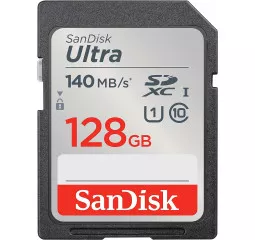Карта памяти SD 128Gb SanDisk Ultra UHS-I U1 (SDSDUNB-128G-GN6IN)