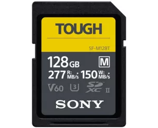 Карта памяти SD 128Gb Sony Tough class10 UHS-II U3 V60 (SFM128T.SYM)