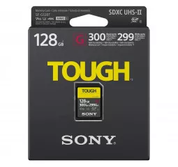Карта пам'яті SD 128Gb Sony Tough class10 UHS-II U3 V90 (SF-G128)