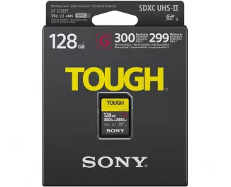 Карта пам'яті SD 128Gb Sony Tough class10 UHS-II U3 V90 (SF-G128)