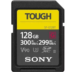 Карта памяти SD 128Gb Sony Tough class10 UHS-II U3 V90 (SFG1TG)