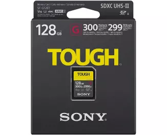 Карта памяти SD 128Gb Sony Tough class10 UHS-II U3 V90 (SFG1TG)