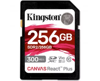 Карта пам'яті SD 256Gb Kingston Canvas React Plus class 10 UHS-II U3 (SDR2/256GB)