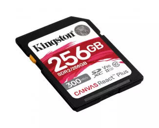 Карта пам'яті SD 256Gb Kingston Canvas React Plus class 10 UHS-II U3 (SDR2/256GB)