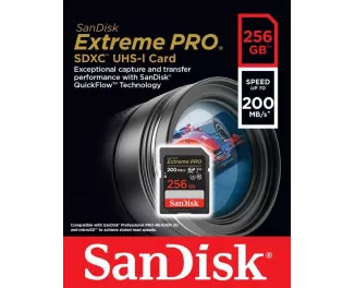 Карта памяти SD 256Gb SanDisk Extreme PRO class 10 UHS-I U3 V30 (SDSDXXD-256G-GN4IN)