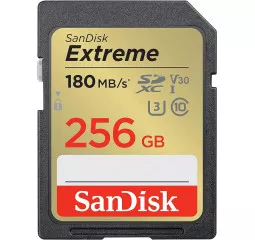 Карта памяти SD 256Gb SanDisk Extreme UHS-I U3 V30 (SDSDXVV-256G-GNCIN)
