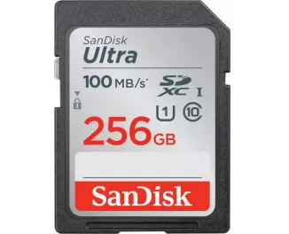 Карта памяти SD 256Gb SanDisk Ultra class 10 (SDSDUNR-256G-GN3IN)