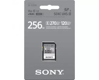 Карта памяти SD 256Gb Sony Entry C10 UHS-II U3 V60 (SFE256.ET4)