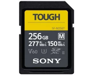 Карта памяти SD 256Gb Sony Tough class10 UHS-II U3 V60 (SFM256T.SYM)