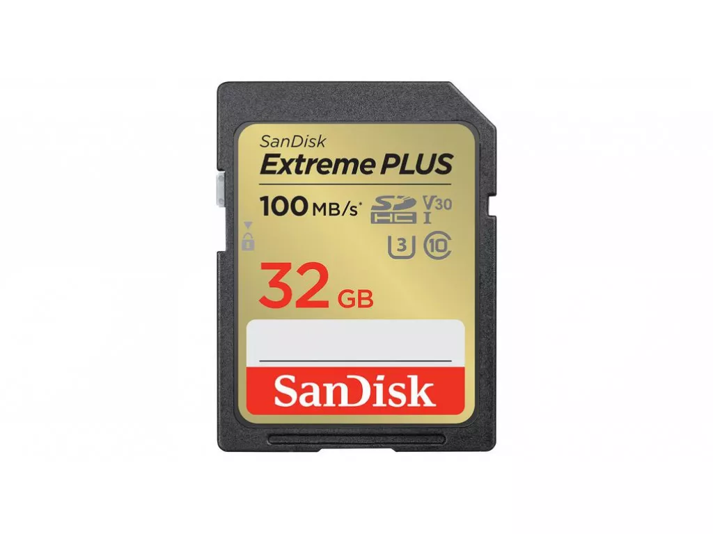 Карта памяти SD 32Gb SanDisk Extreme Plus (SDSDXWT-032G-GNCIN)