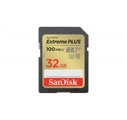 Карта пам'яті SD 32Gb SanDisk Extreme Plus (SDSDXWT-032G-GNCIN)