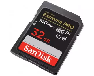 Карта памяти SD 32Gb SanDisk Extreme PRO UHS-I U3 V30 (SDSDXXO-032G-GN4IN)