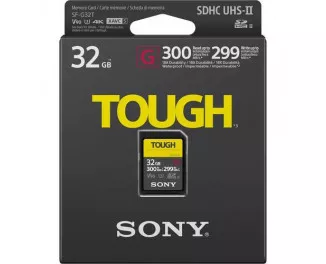 Карта памяти SD 32Gb Sony Tough class10 UHS-II U3 V90 (SF32TG)
