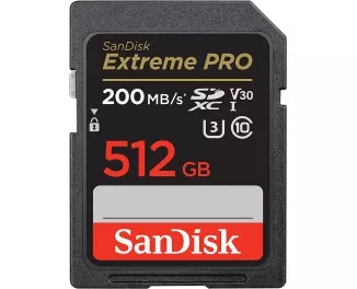 Карта пам'яті SD 512Gb SanDisk Extreme PRO class 10 UHS-I U3 V30 (SDSDXXD-512G-GN4IN)
