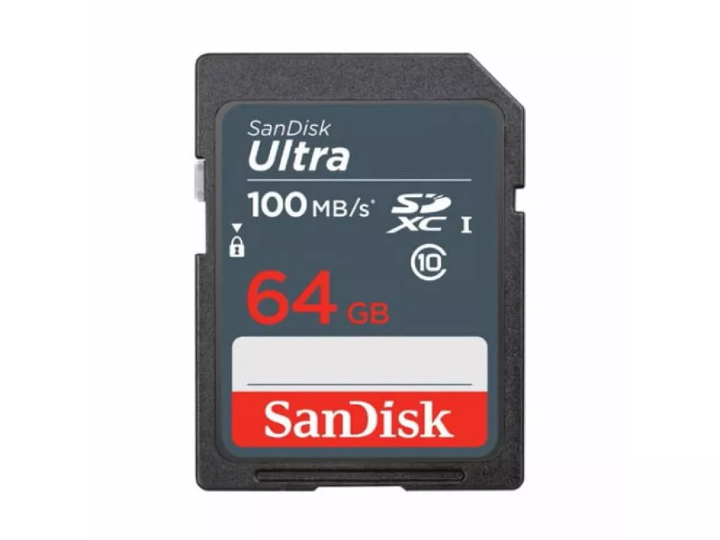 Карта памяти SD 64Gb SanDisk Ultra class 10 UHS-1 (SDSDUNR-064G-GN3IN)