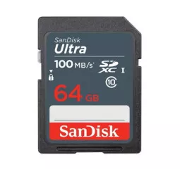 Карта пам'яті SD 64Gb SanDisk Ultra class 10 UHS-1 (SDSDUNR-064G-GN3IN)