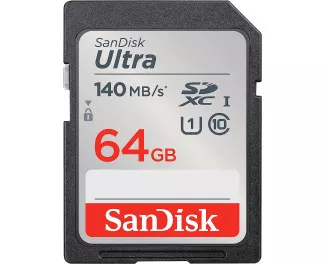 Карта памяти SD 64Gb SanDisk Ultra UHS-I U1 (SDSDUNB-064G-GN6IN)