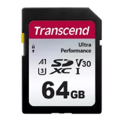 Карта пам'яті SD 64Gb Transcend Ultra performance C10 UHS-I U3 (TS64GSDC340S)