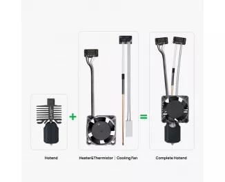 Хотенд (hotend) Bambu Lab Bambu Complete Hotend 0.8mm Hardened Steel для P1 (FAH003-P)