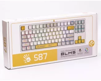 Клавіатура A4Tech Bloody S87 RGB BLMS TKL USB Energy White (4711421993708)
