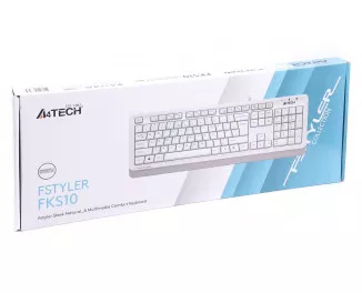 Клавіатура A4Tech Fstyler FKS10 White USB