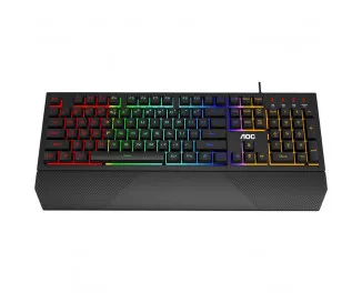 Клавіатура AOC GK200 Rainbow LED USB Black (GK200D32R)