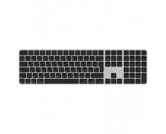 Клавиатура Apple Magic Keyboard with Touch ID and Numeric Keypad with Apple silicon (USB–C) - Ukrainian - Black Keys (MXK83UA/A)