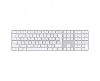 Клавиатура Apple Magic Keyboard with Touch ID and Numeric Keypad with Apple silicon (USB–C) - Ukrainian - White Keys (MXK73UA/A)