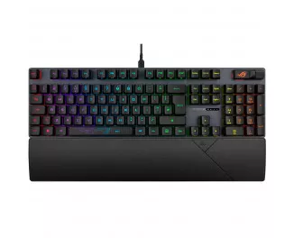 Клавіатура ASUS ROG Strix Scope II RX Red ABS UA USB Black (90MP0350-BKMA00)