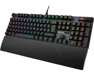 Клавиатура ASUS ROG Strix Scope II RX Red ABS UA USB Black (90MP0350-BKMA00)