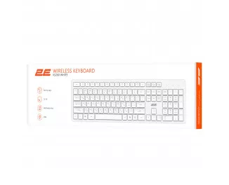 Клавіатура бездротова 2E KS260 White (2E-KS260WWH_UA)