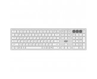 Клавіатура бездротова 2E KS270 Silver/White (2E-KS270WBWH_UA)