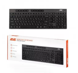 Клавіатура бездротова 2E KS280 Black/Grey (2E-KS280WBGR_UA)
