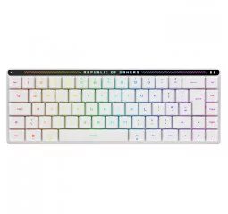 Клавіатура бездротова ASUS ROG Falchion RX Low Profile Red Wireless/Bluetooth/USB UA White (90MP03EC-BKMA10)