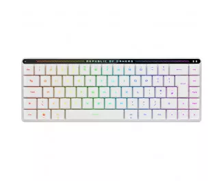 Клавіатура бездротова ASUS ROG Falchion RX Low Profile Red Wireless/Bluetooth/USB UA White (90MP03EC-BKMA10)