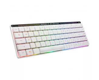 Клавиатура беспроводная ASUS ROG Falchion RX Low Profile Red Wireless/Bluetooth/USB UA White (90MP03EC-BKMA10)