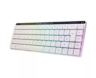 Клавиатура беспроводная ASUS ROG Falchion RX Low Profile Red Wireless/Bluetooth/USB UA White (90MP03EC-BKMA10)