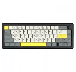 Клавіатура бездротова Epomaker EK68 65 Flamingo Switch Hot-Swap RGB Wireless/Bluetooth/USB UA Black (EK68-B-F)