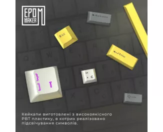 Клавіатура бездротова Epomaker Shadow-S TKL Mulan Switch Hot-Swap LCD Screen RGB Wireless/Bluetooth/USB UA White (SHS-W-M)