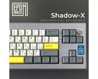 Клавиатура беспроводная Epomaker Shadow-X Silver (SHX-B-F)