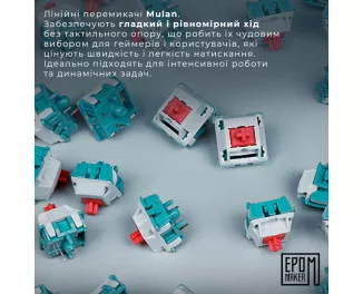 Клавіатура бездротова Epomaker Shadow-X White (SHX-W-M)