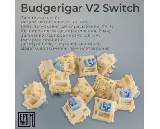 Клавіатура бездротова Epomaker TH80 SE 75 Budgerigar V2 Switch Hot-Swap RGB Wireless/Bluetooth/USB UA Black (TH80-SE-B-BV2)