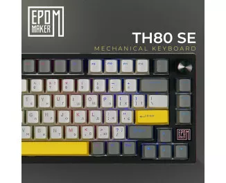 Клавиатура беспроводная Epomaker TH80 SE 75 Flamingo Switch Hot-Swap RGB Wireless/Bluetooth/USB UA Black (TH80-SE-B-F)