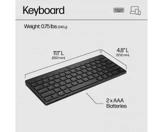 Клавиатура беспроводная HP 350 Compact Multi-Device Black (692S8AA)