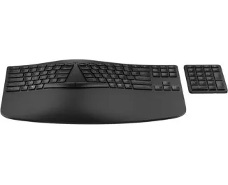 Клавиатура беспроводная HP 960 BLK Ergonomic split-zone (7E755AA)