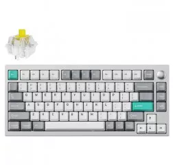 Клавіатура бездротова Lemokey P1 Pro Keychron Super Banana Space Silver (P1P-X4-UA)