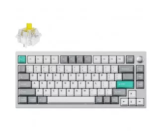 Клавіатура бездротова Lemokey P1 Pro Keychron Super Banana Space Silver (P1P-X4-UA)