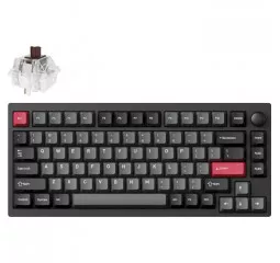 Клавіатура бездротова Lemokey P1 Pro Keychron Super Brown Carbon Black (P1P-M3-UA)