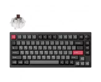 Клавіатура бездротова Lemokey P1 Pro Keychron Super Brown Carbon Black (P1P-M3-UA)